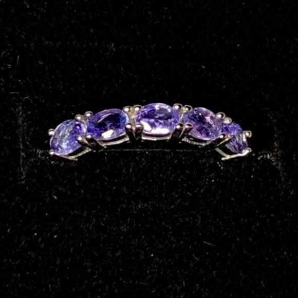 Natural Tanzanite Eternity ring - Picture 11 of 13